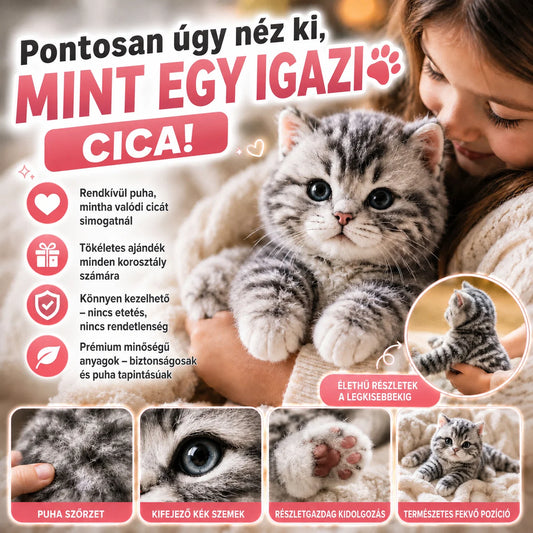 1+1 Élethű Plüsscica KittyLove™